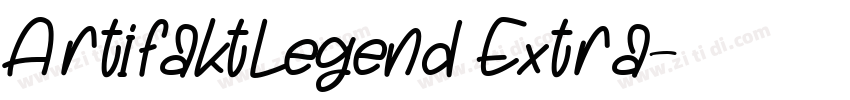 ArtifaktLegend Extra字体转换